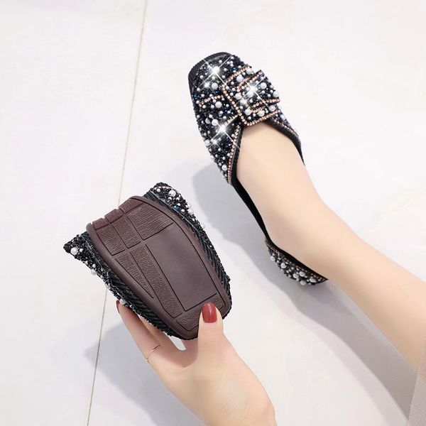 slippers women's crystal diamond flat shoes lazy casual comfortable sequinsquareballet flatshoeslefushoes, Black
slippers women's crystal diamond flat shoes lazy casual comfortable sequinsquareballet flatshoeslefushoes, Black