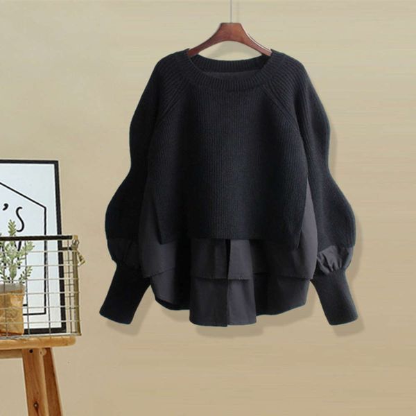 women's 2020 pullover coat autumn winter sweater t-shirt new fake two korean fashion loose trend luxury, White;black
women's 2020 pullover coat autumn winter sweater t-shirt new fake two korean fashion loose trend luxury, White;black