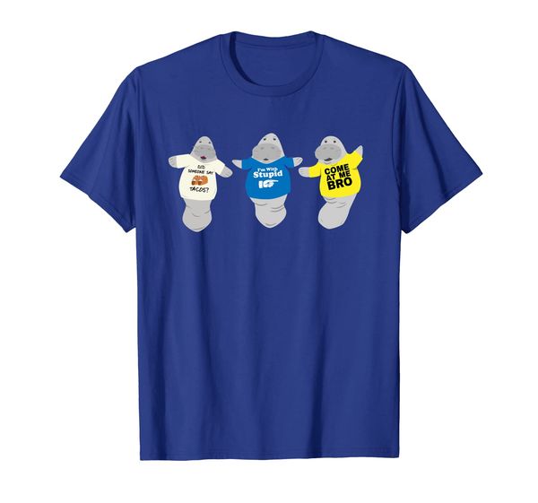 Manatees In Novelty Tee Shirts Shirt, White;black