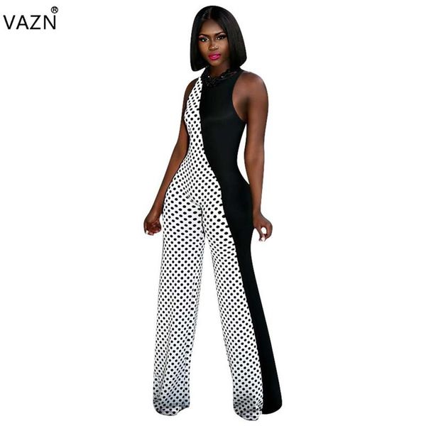 women's jumpsuits & rompers vazn women fashion elegant 2021 long patchwork o-neck tank sleeve lady chiffon straight romper mnl997, Black;white
women's jumpsuits & rompers vazn women fashion elegant 2021 long patchwork o-neck tank sleeve lady chiffon straight romper mnl997, Black;white