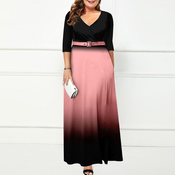 plus size dresses women casual long dress 2021 autumn elegant v neck ombre christmas party ladies evening prom outfits 5xl, Black
plus size dresses women casual long dress 2021 autumn elegant v neck ombre christmas party ladies evening prom outfits 5xl, Black