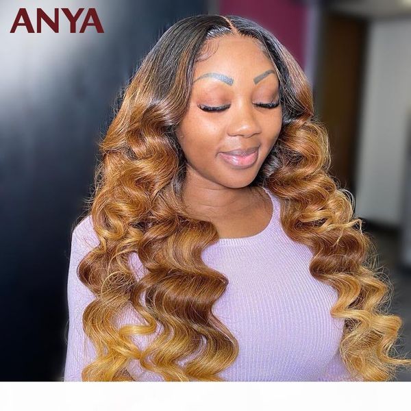 anya loose wave blonde ombre 13x4 transparent lace front pre plucked wig peruvian remy human hair wigs 180% for black women, Black;brown
anya loose wave blonde ombre 13x4 transparent lace front pre plucked wig peruvian remy human hair wigs 180% for black women, Black;brown