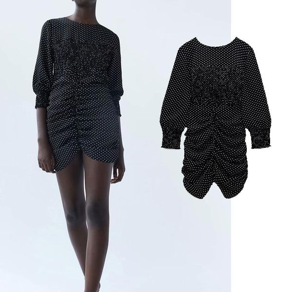 casual dresses 2021 sundress summer women causal polka long sleevele high pleated elastic waist o-neck beach dress, Black;gray
casual dresses 2021 sundress summer women causal polka long sleevele high pleated elastic waist o-neck beach dress, Black;gray