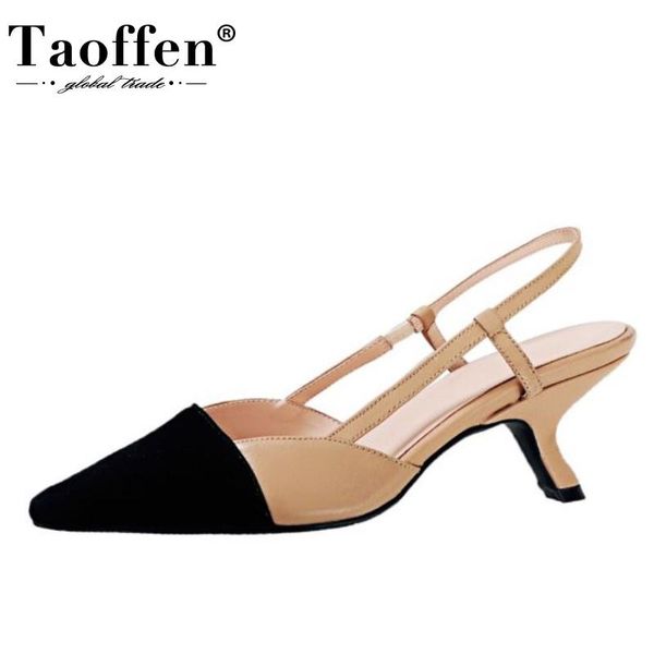 sandals taoffen women real leather strange heel summer shoes fashion party ladies footwear size 33-40, Black
sandals taoffen women real leather strange heel summer shoes fashion party ladies footwear size 33-40, Black