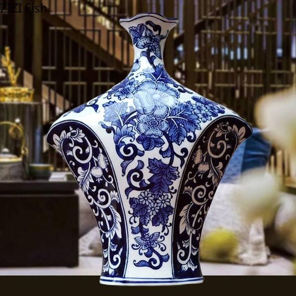 vases ceramic storage jar ornaments blue and white porcelain floral painting painted vase tablevintage home decor
vases ceramic storage jar ornaments blue and white porcelain floral painting painted vase tablevintage home decor