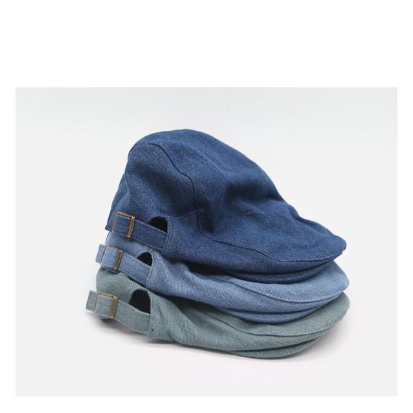 berets retro tannin style japanese wash jeans solid color forward hat, ancient cap and reverse beret tide girl, Blue;gray
berets retro tannin style japanese wash jeans solid color forward hat, ancient cap and reverse beret tide girl, Blue;gray