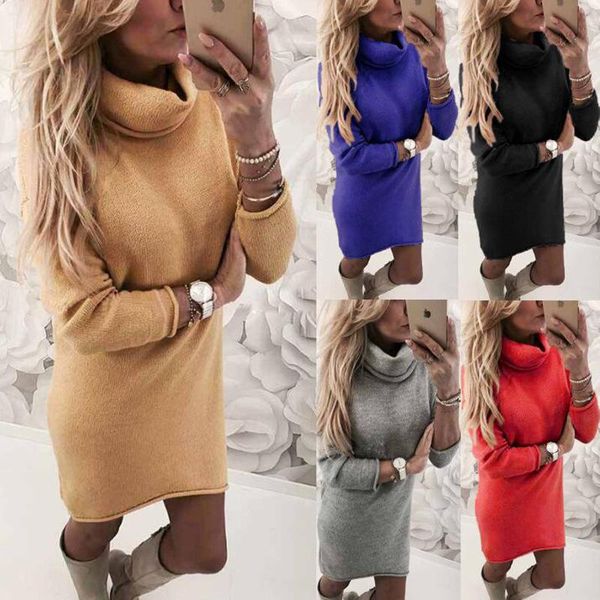 casual dresses autumn winter high neck knitted sweaters long sleeve womens solid slim plus size pullover knitting sweater, Black;gray
casual dresses autumn winter high neck knitted sweaters long sleeve womens solid slim plus size pullover knitting sweater, Black;gray