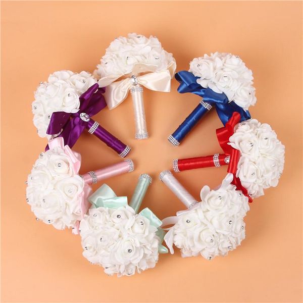 decorative flowers & wreaths 1piece bridesmaid wedding decoration foam rose bridal bouquet white satin romantic european 25*20cm
decorative flowers & wreaths 1piece bridesmaid wedding decoration foam rose bridal bouquet white satin romantic european 25*20cm