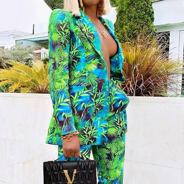 women's two piece pants summer green jungle print women suits 2 pieces mother of bride notched lapel jackets with trouser set tailleur, White
women's two piece pants summer green jungle print women suits 2 pieces mother of bride notched lapel jackets with trouser set tailleur, White