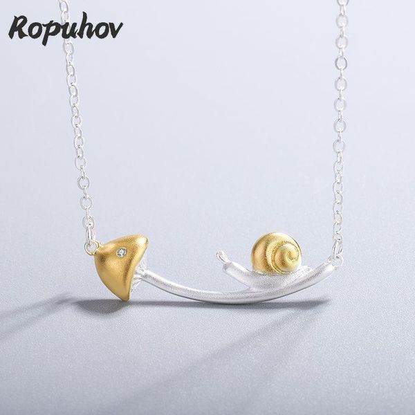 chains ropuhov 2021 925 silver snail mushroom sandblasting personality temperament female pendant design clavicle chain necklace
chains ropuhov 2021 925 silver snail mushroom sandblasting personality temperament female pendant design clavicle chain necklace