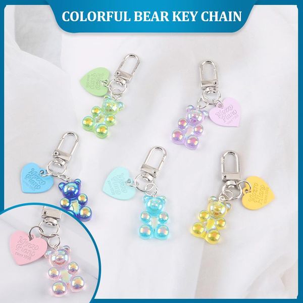 keychains kawaii girl heart color bear keychain cute pendant letter heart-shaped metal listing student couple bag decoration jewelry, Silver
keychains kawaii girl heart color bear keychain cute pendant letter heart-shaped metal listing student couple bag decoration jewelry, Silver