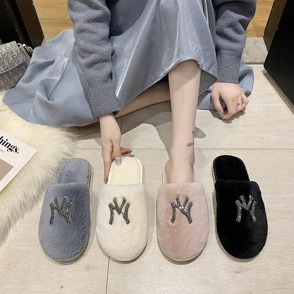 fashion 4 season candy color korean women casual fur slippers indoor fuzzy scuffs sandals, Black
fashion 4 season candy color korean women casual fur slippers indoor fuzzy scuffs sandals, Black