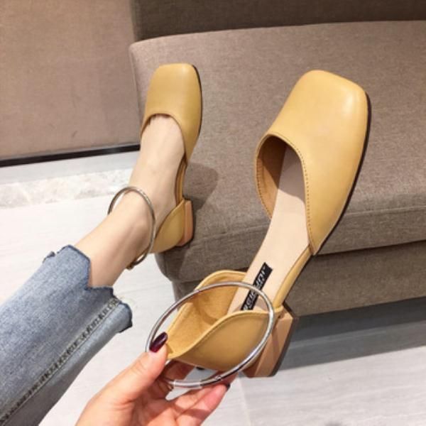 sandals closed toe female shoe clear heels all-match 2021 women's shallow mouth girls comfort low beige summer fashion squar, Black
sandals closed toe female shoe clear heels all-match 2021 women's shallow mouth girls comfort low beige summer fashion squar, Black