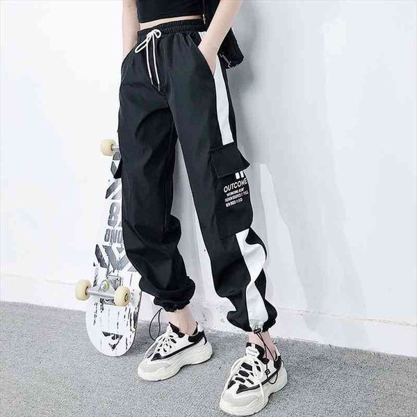 fashion streetwear cargo black women capris ankle length elastic waist joggers female loose casual plus size pant hh511, Black;white
fashion streetwear cargo black women capris ankle length elastic waist joggers female loose casual plus size pant hh511, Black;white