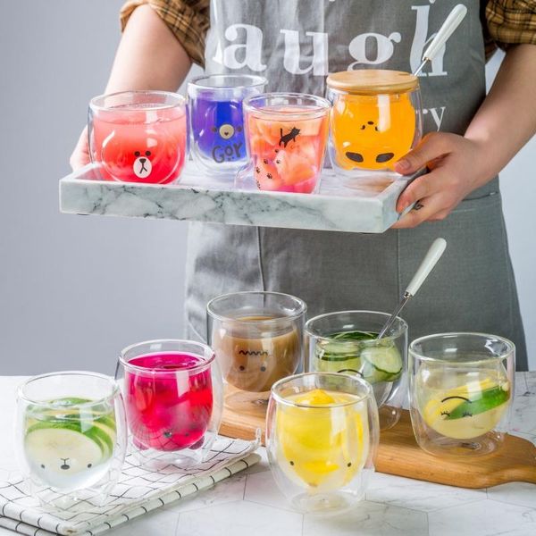mugs double-layer glass mug double wall beer espresso coffee cup set christmas gift cute tea milk heat-resistant drinkware
mugs double-layer glass mug double wall beer espresso coffee cup set christmas gift cute tea milk heat-resistant drinkware