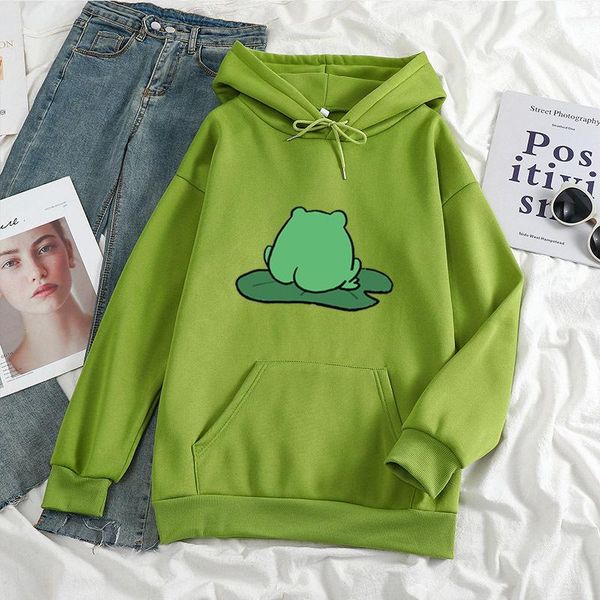 women's hoodies & sweatshirts kpop cute lotus leaf frog hoodie harajuku women casual fashion all-match sweatshirt streetwear hip hop, Black 
women's hoodies & sweatshirts kpop cute lotus leaf frog hoodie harajuku women casual fashion all-match sweatshirt streetwear hip hop, Black