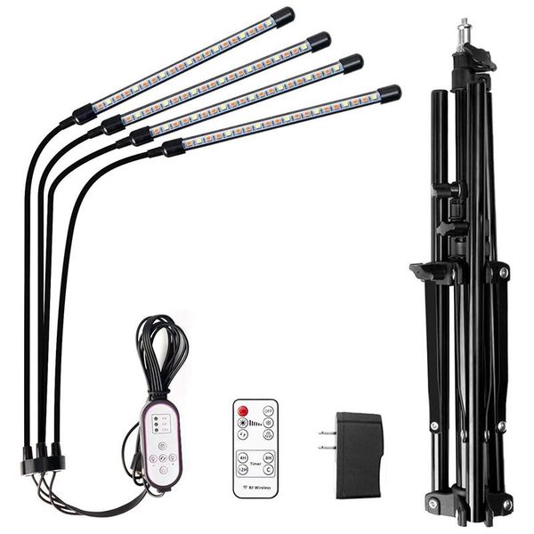 led grow lights for indoor plants full spectrum, 4 head house plant grow light with stand adjustable -us plug
led grow lights for indoor plants full spectrum, 4 head house plant grow light with stand adjustable -us plug
