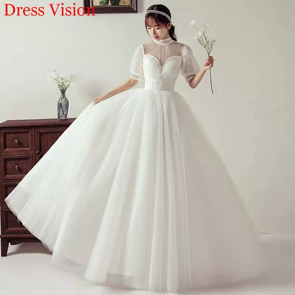 2021 style lace high collar wedding vestido novia mariee robe de soiree bride to be wjwb, White
2021 style lace high collar wedding vestido novia mariee robe de soiree bride to be wjwb, White