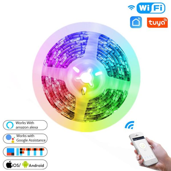 strips nite bird 5m tuya smart led strip rgb colored changeable lighting light wifi remote control support alexa google home 
strips nite bird 5m tuya smart led strip rgb colored changeable lighting light wifi remote control support alexa google home