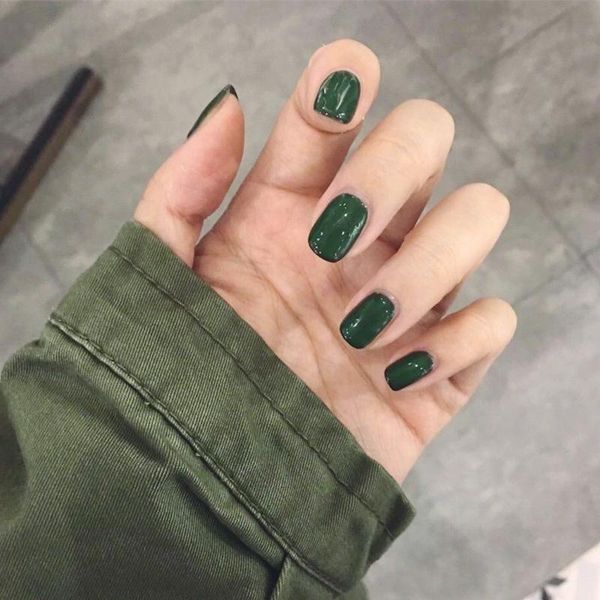 nail gel 24pcs retro forest green square head artificial tips ins samll fresh pure color short full cover false nails, Red;pink
nail gel 24pcs retro forest green square head artificial tips ins samll fresh pure color short full cover false nails, Red;pink