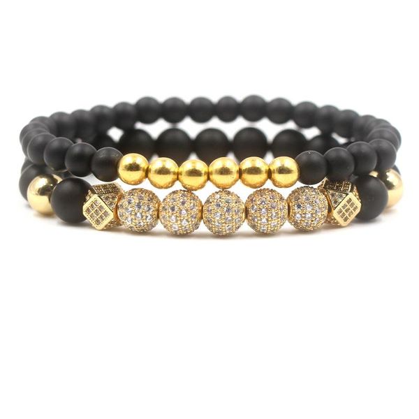 charm bracelets luxury fashion handmade black beaded bracelet men's gold beads hollow micro-inlaid personality jewelry, Golden;silver
charm bracelets luxury fashion handmade black beaded bracelet men's gold beads hollow micro-inlaid personality jewelry, Golden;silver