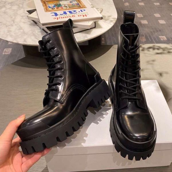 boots brand platform skidproof rubber sole shoelaces cool motorcycles ankle boot chunky heels fashion winter shoes women, Black
boots brand platform skidproof rubber sole shoelaces cool motorcycles ankle boot chunky heels fashion winter shoes women, Black