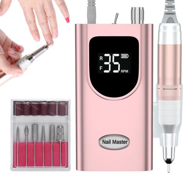 nail art equipment 24w rechargeable drill 35000rpm portable manicure set file pen machine with battery grinding, Silver
nail art equipment 24w rechargeable drill 35000rpm portable manicure set file pen machine with battery grinding, Silver
