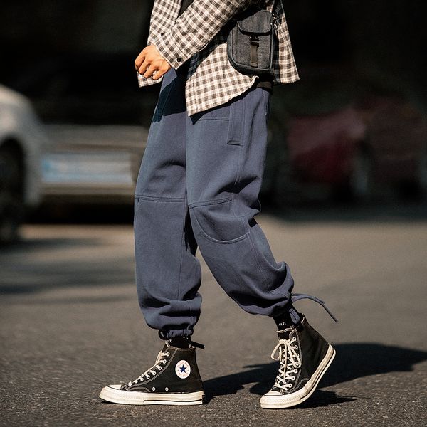 2021 new fitting straight wide legs can tie foot draw rope casual men's pants 2i4b ridz, Black
2021 new fitting straight wide legs can tie foot draw rope casual men's pants 2i4b ridz, Black