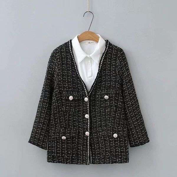 women's jackets knitted solid black women loose pockets 2021 plus size spring autumn casual ladies coats female, Black;brown
women's jackets knitted solid black women loose pockets 2021 plus size spring autumn casual ladies coats female, Black;brown