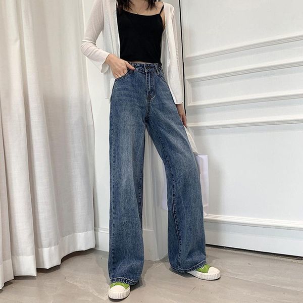 women's jeans baggy cargo for women high waist wide leg pants korean style streetwear casual all match loose female denim trousers, Blue
women's jeans baggy cargo for women high waist wide leg pants korean style streetwear casual all match loose female denim trousers, Blue