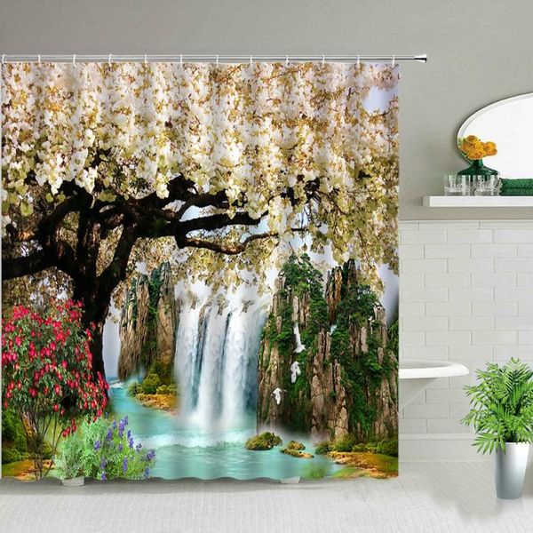 shower curtains beautiful natural scenery waterfall green and fresh curtain bathroom renovation home decoration
shower curtains beautiful natural scenery waterfall green and fresh curtain bathroom renovation home decoration