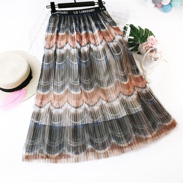 skirts colorful long striped skirt retro a line mesh pleated loose maxi high waist with characters, Black
skirts colorful long striped skirt retro a line mesh pleated loose maxi high waist with characters, Black