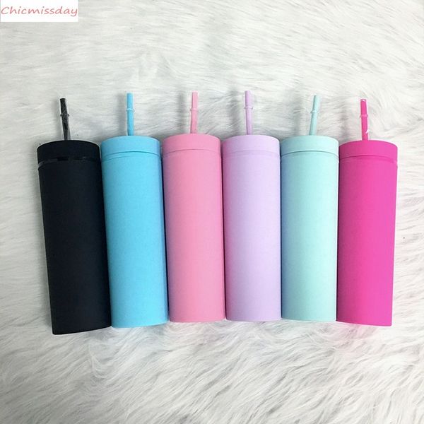 16oz Acrylic Slim Tumbler Colorful Matte Water Bottle With Lid Straw Double Wall For New Year Party Gifts
16oz Acrylic Slim Tumbler Colorful Matte Water Bottle With Lid Straw Double Wall For New Year Party Gifts