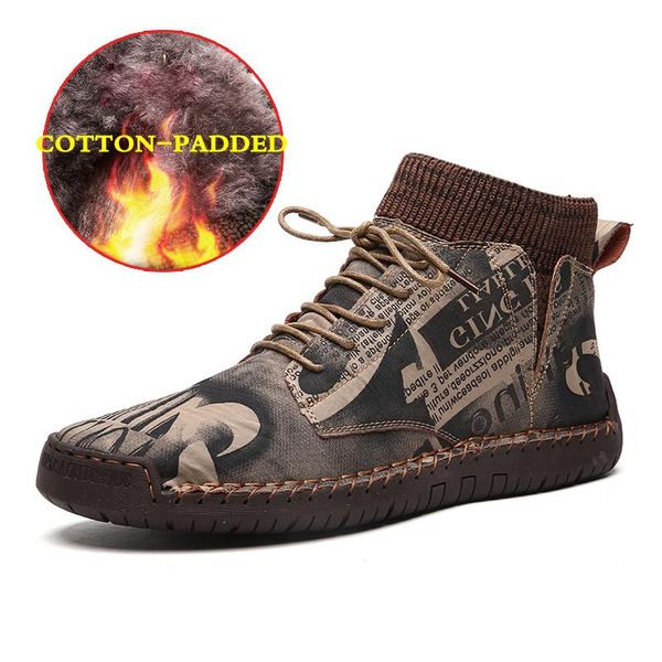 boots 2021 fashion ankle men shoes brown leather casual winter with fur warm plus size high male footwear, Black
boots 2021 fashion ankle men shoes brown leather casual winter with fur warm plus size high male footwear, Black