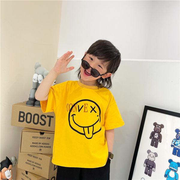 new spring summer smiley children's 2021ctx face letter printing loose short sleeve base t-shirt men's and wom, Black;white
new spring summer smiley children's 2021ctx face letter printing loose short sleeve base t-shirt men's and wom, Black;white