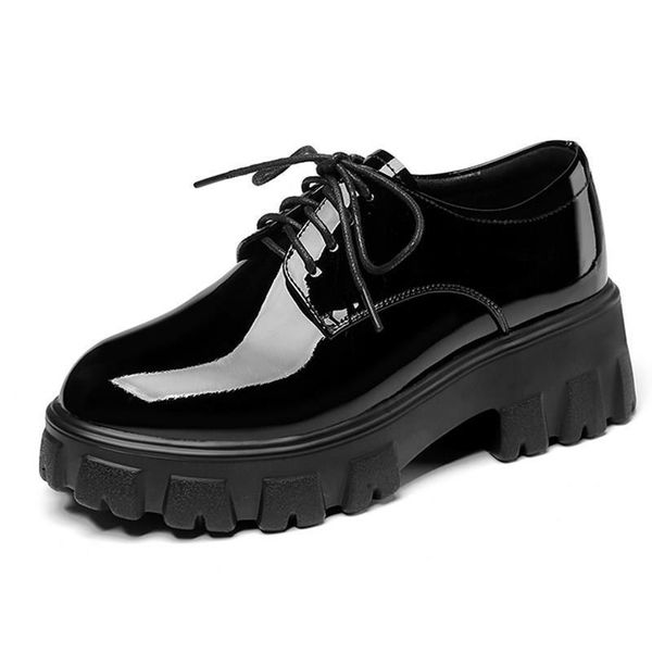 dress shoes women platform 2021 british style thick-soled genuine leather large size 35-43 ladies spring, Black
dress shoes women platform 2021 british style thick-soled genuine leather large size 35-43 ladies spring, Black