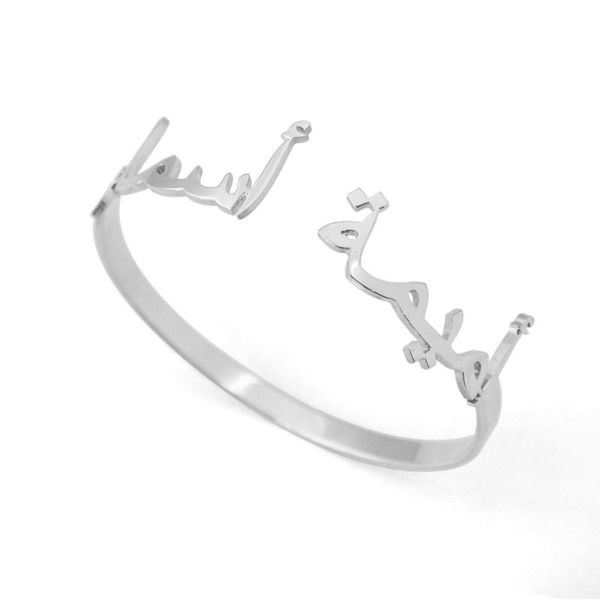 cuff personalized bracelet arabic name bangle jewelry valentine's gift customize your, White
cuff personalized bracelet arabic name bangle jewelry valentine's gift customize your, White