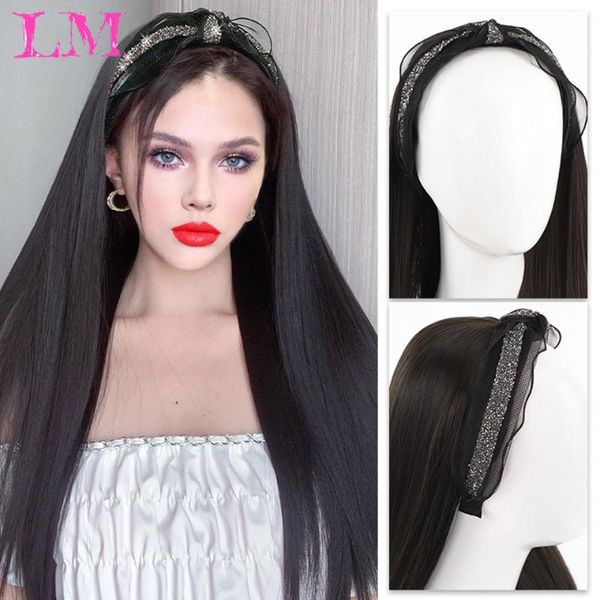 synthetic wigs lm u-shaped half head wig long curly hair straight korean natural fake fluffy, Black
synthetic wigs lm u-shaped half head wig long curly hair straight korean natural fake fluffy, Black