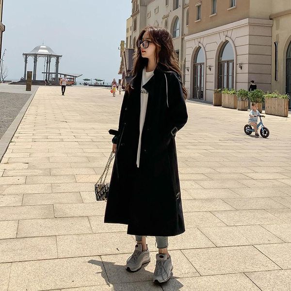 vy1094 2021 spring autumn winter new women fashion casual ladies work wear nice jacket woman female windbreaker long coat, Black;brown
vy1094 2021 spring autumn winter new women fashion casual ladies work wear nice jacket woman female windbreaker long coat, Black;brown