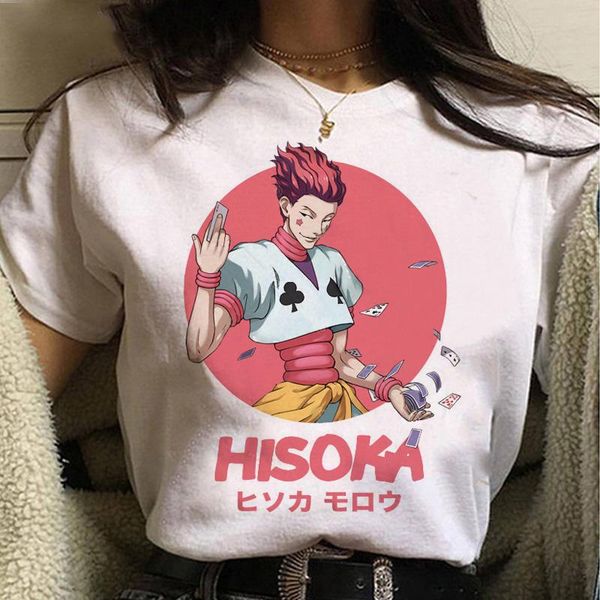 women's t-shirt hisoka morow print ladies kawaii summer cartoon tshirt anime x harajuku, White
women's t-shirt hisoka morow print ladies kawaii summer cartoon tshirt anime x harajuku, White