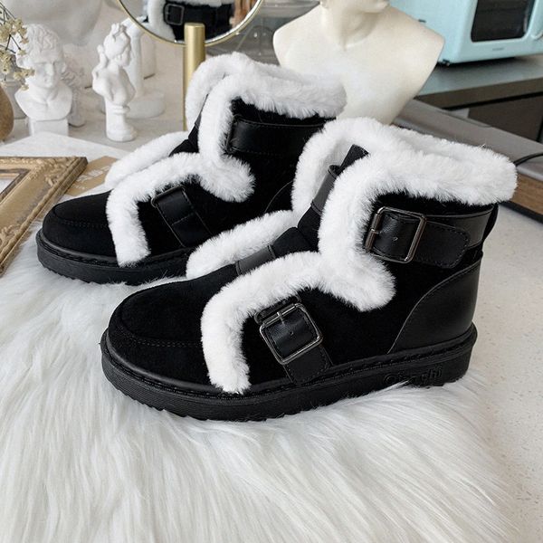 women boots 2020 winter warm plush anti skiing falt bottom motorcycle snow boots female platform wild cotton shoes chukka boots ladies b7xn#, Black
women boots 2020 winter warm plush anti skiing falt bottom motorcycle snow boots female platform wild cotton shoes chukka boots ladies b7xn#, Black