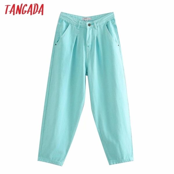 tangada women candy color mom jeans pants new long trousers pockets loose casual female denim pants 4m200 210302, Blue
tangada women candy color mom jeans pants new long trousers pockets loose casual female denim pants 4m200 210302, Blue