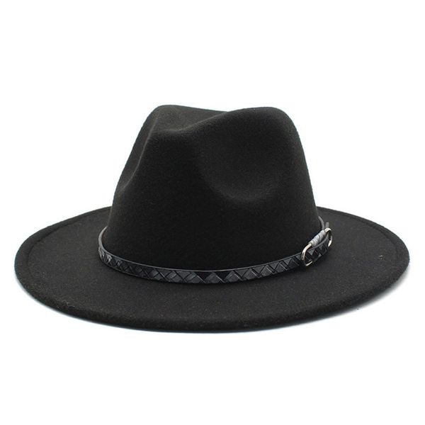 wide brim felt fedora hat women men imitation wool solid formal jazz church panama cap, Blue;gray
wide brim felt fedora hat women men imitation wool solid formal jazz church panama cap, Blue;gray