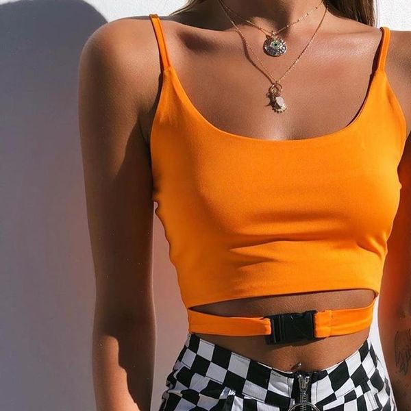 women summer crop bag buckle short vest club party wear camisoles tank female fashion short tank, White
women summer crop bag buckle short vest club party wear camisoles tank female fashion short tank, White