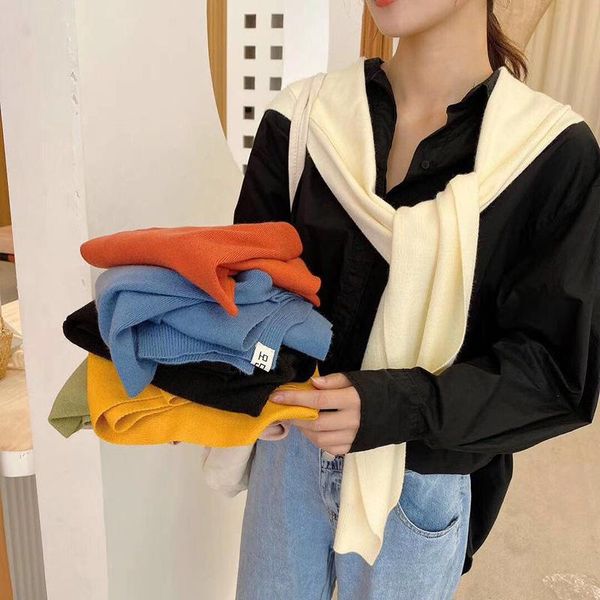 scarves knitted small shawl fall scarf dual-use outside korean version with skirt shirt sweater shoulder women wholesale, Blue;gray
scarves knitted small shawl fall scarf dual-use outside korean version with skirt shirt sweater shoulder women wholesale, Blue;gray