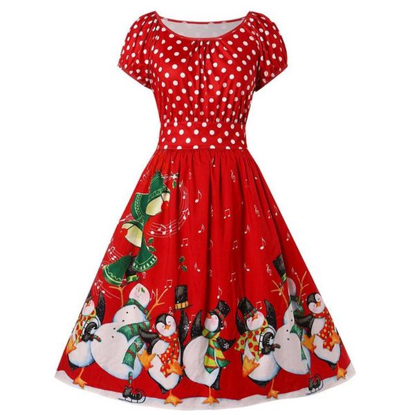 plus size dresses round neck snowman polka dot digital printing splicing draw back women short sleeve christmas party dress, Black
plus size dresses round neck snowman polka dot digital printing splicing draw back women short sleeve christmas party dress, Black