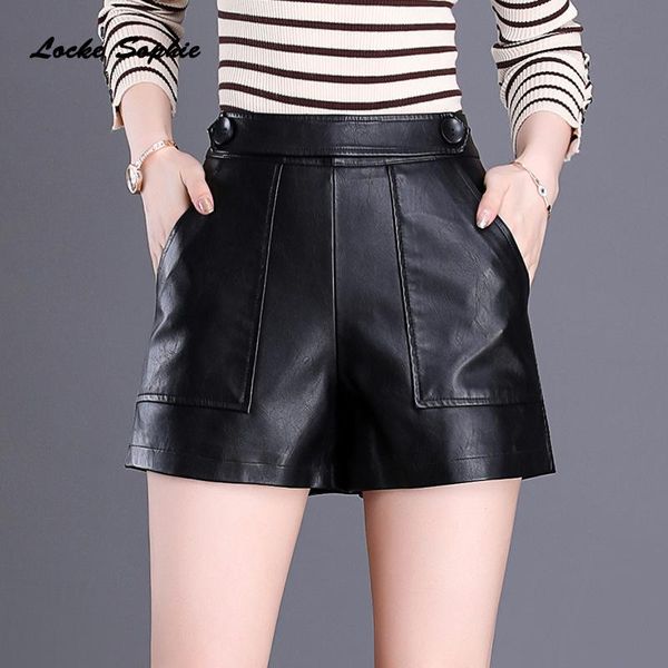 women's shorts 1pcs hight waist 2021 winter fashion pu leather faux fur big pockets splicing short ladies skinny girls, White;black
women's shorts 1pcs hight waist 2021 winter fashion pu leather faux fur big pockets splicing short ladies skinny girls, White;black