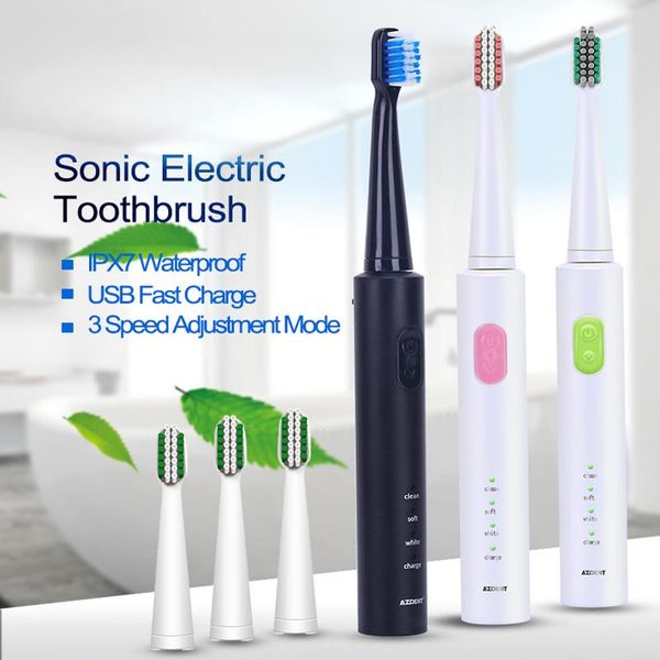 smart electric toothbrush 5 modes az-9 pro sonic usb rechargeable+ replacement heads waterproof timer for adults brush
smart electric toothbrush 5 modes az-9 pro sonic usb rechargeable+ replacement heads waterproof timer for adults brush