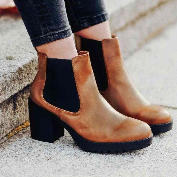 boots women's boots high ankle heels, round beak square heel, women's retro no shoelaces kip9, Black
boots women's boots high ankle heels, round beak square heel, women's retro no shoelaces kip9, Black