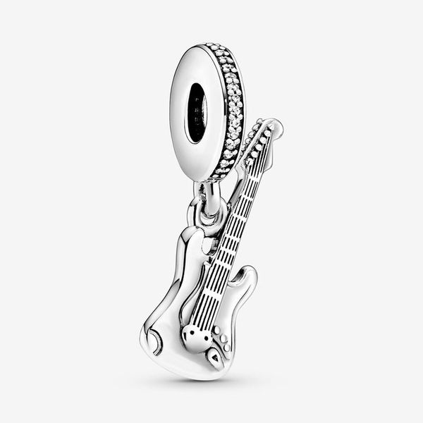 new trendy 925 sterling silver electric guitar charm bead fit original pandora charms bracelet women fine diy jewelry gift, Black
new trendy 925 sterling silver electric guitar charm bead fit original pandora charms bracelet women fine diy jewelry gift, Black